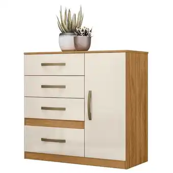 Benoit Cômoda Moval Venus 707032 1 Porta 4 Gavetas 100x98x47cm oferta