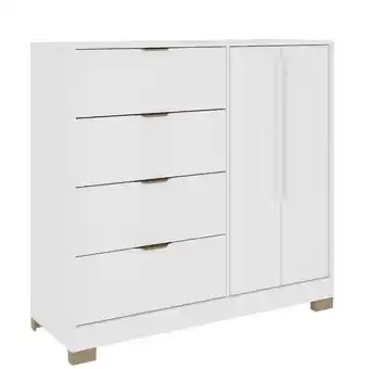 Benoit Cômoda Carraro 1177 2 Portas 4 Gavetas 118x125x45cm oferta