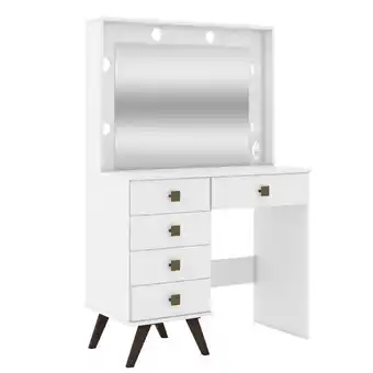 Benoit Penteadeira Movel Bento MSM 437 5 Gavetas Com Bocal Para 6 Lâmpadas 145x93,5x43cm oferta