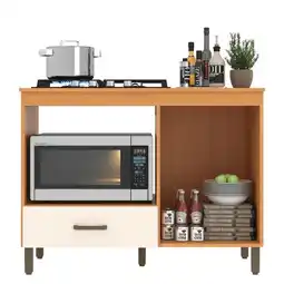 Benoit Balcão Móveis Sul 4855AOF Roma Para Forno e Fogão Embutir 1 Porta 1 Gaveta 81,5x105x53cm oferta