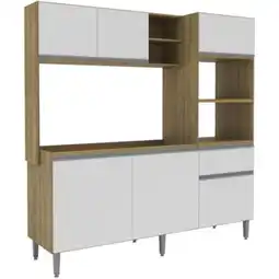 Benoit Cozinha Completa Compacta Benoá 2487 Forno e Micro-Ondas 186,3x181,5x50,5cm oferta