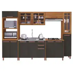 Benoit Cozinha Modula Indekes Monza MDP 6 Peças 218x310x32cm oferta