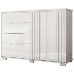 Benoit Cômoda Moval Texas 049440 2 Portas e 4 Gavetas MDP 15mm 105x147x47cm oferta