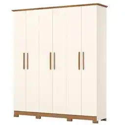 Benoit Guarda Roupa / Roupeiro Henn D230 6 Portas 3 Gavetas 220x195x46cm oferta