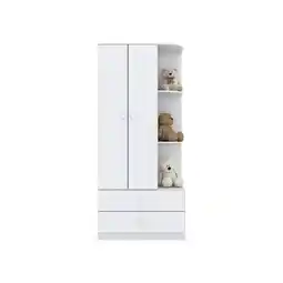 Benoit Guarda Roupa / Roupeiro Infantil Henn I117 2 Portas 2 Gavetas 180x80x40cm oferta