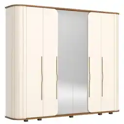 Benoit Guarda Roupa / Roupeiro Henn D338-129 Premium 6 Portas 6 Gavetas 230x270x51,5cm oferta