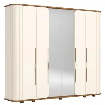 Benoit Guarda Roupa / Roupeiro Henn D338-129 Premium 6 Portas 6 Gavetas 230x270x51,5cm oferta