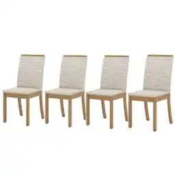 Benoit Conjunto 4 Cadeiras Henn S11-502 Isa Estofada oferta