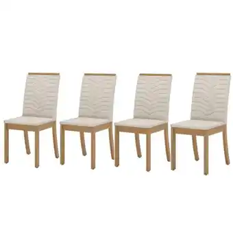 Benoit Conjunto 4 Cadeiras Henn S11-502 Isa Estofada oferta