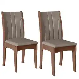 Benoit Conjunto 2 Cadeiras Estofada Celta Siena Bege 01A 98,5x45x49cm oferta