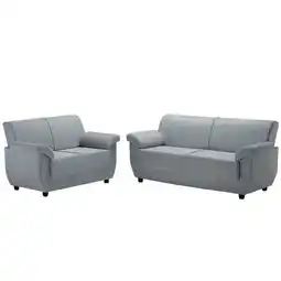 Benoit Conjunto Sofá Estofado Fabiany Onix 1013 2 e 3 Lugares Tecido 100% Poliéster oferta