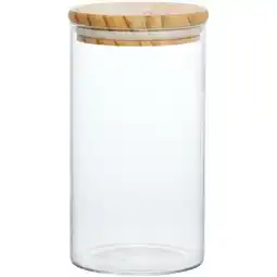 Benoit Pote Hermético Hauskraft de Vidro com Tampa de Bambu 800ml oferta