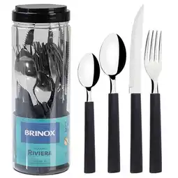 Benoit Faqueiro Brinox Riviera 6025/712 24 Peças Aço Inox e Polipropileno oferta