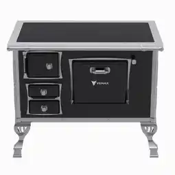 Benoit Fogão a Lenha Venax 35083 N2 Saída Direita Premium Chapa Vitrocerâmica Com Moldura Inox oferta