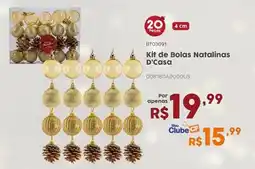 Casa Freitas Kit de Bolas Natalinas D'Casa oferta