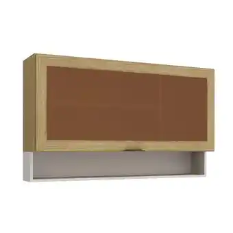Benoit Aéreo Casamia 4319 Ibiza 1 Porta Basculante Com Vidro e Nicho 71x120x25,5cm oferta