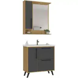 Benoit Conjunto Banheiro Ozini C00D81515 Aéreo com Espelho Cuba Balcão oferta