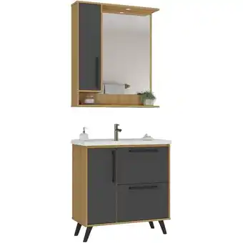 Benoit Conjunto Banheiro Ozini C00D81515 Aéreo com Espelho Cuba Balcão oferta