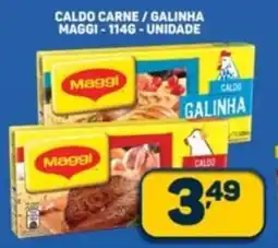 Dom Atacadista Caldo carne/galinha maggi unidade oferta