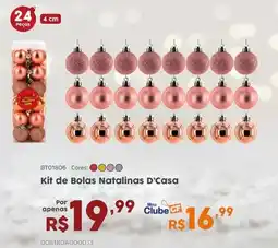 Casa Freitas Kit de Bolas Natalinas D'Casa oferta
