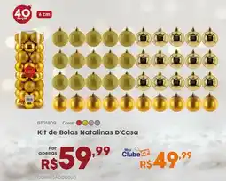 Casa Freitas Kit de Bolas Natalinas D'Casa oferta
