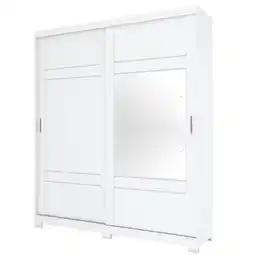 Benoit Guarda Roupa / Roupeiro Henn D239 Verg 2 Portas Deslizantes com Espelho 3 Gavetas 230x200x50cm oferta