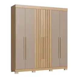Benoit Guarda Roupa / Roupeiro Castro 3220A Verona 6 Portas 2 Gavetas 203x178x47cm oferta