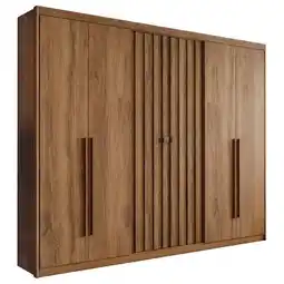 Benoit Guarda-Roupa / Roupeiro Carraro Vancouver 1171 6 Portas 3 Gavetas 231x260x55cm oferta