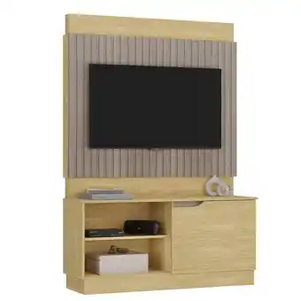 Benoit Rack Com Painel Barcellona 1332R-496 Balli Flex Para TV até 50 MDF 173x120x39cm oferta