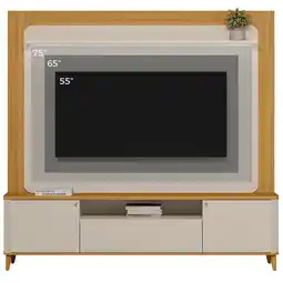 Benoit Estante Home Linea Brasil Munique Para TV Até 70 190x200x38cm oferta