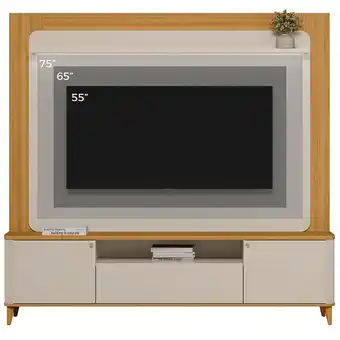 Benoit Estante Home Linea Brasil Munique Para TV Até 70 190x200x38cm oferta