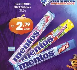 Supermercados Jau Serve Bala MENTOS Stick Sabores oferta