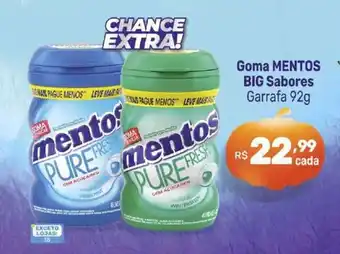 Goma MENTOS BIG Sabores Garrafa