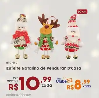 Casa Freitas Enfeite Natalino de Pendurar D'Casa oferta