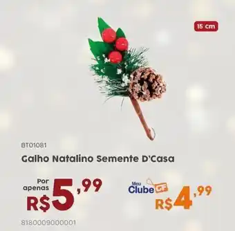 Casa Freitas Galho Natalino Semente D'Casa oferta
