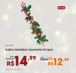 Casa Freitas Galho Natalino Semente D'Casa oferta