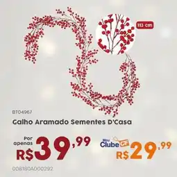Casa Freitas Galho Aramado Sementes D'Casa oferta