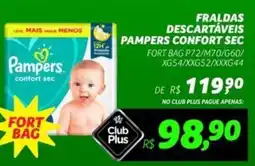 Spasso Sabores Fraldas descartáveis pampers confort sec oferta