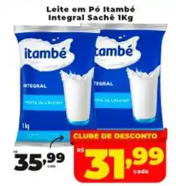 Nidobox Leite em Pó Itambé Integral Sachê oferta