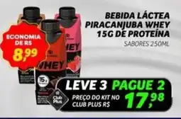 Spasso Sabores Bebida láctea piracanjuba whey 15g de proteína sabores oferta
