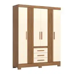 Benoit Guarda Roupa / Roupeiro Henn B375-127 6 Portas 3 Gavetas 200x159x45cm oferta