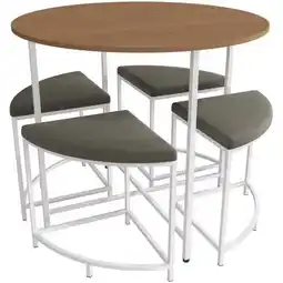 Benoit Mesa Kappesberg LI038 MDP com 4 Bancos 76,5x90x90cm oferta