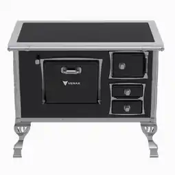 Benoit Fogão a Lenha Venax 35084 N2 Saída Esquerda Vitrocerâmica Premium Com Moldura Inox oferta