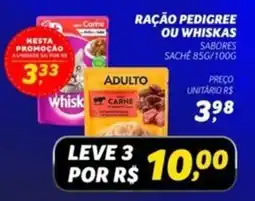 Spasso Sabores Ração pedigree ou whiskas sabores sache oferta