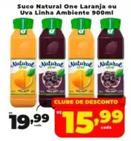 Nidobox Suco Natural One Laranja ou Uva Linha Ambiente oferta