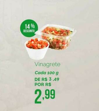 Oba Hortifruti Vinagrete 14% Desconto oferta