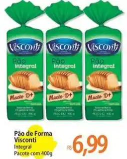 Atacadão Pão de Forma Visconti Integral Pacote oferta