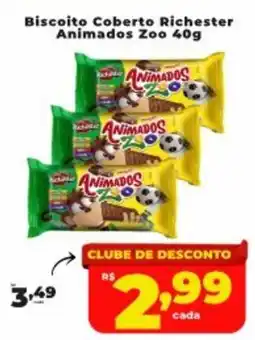 Nidobox Biscoito Coberto Richester Animados Zoo oferta