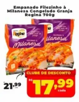 Nidobox Empanado Filezinho à Milanesa Congelado Granja Regina oferta