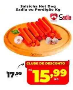 Nidobox Salsicha Hot Dog Sadia ou Perdigão oferta